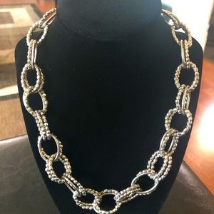 Chunky, Diamond Cut Chain Necklace